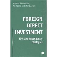 Foreign Direct Investment by Blomstrom, M.; Kokko, A.; Zejan, M., 9780333801208