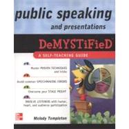 Public Speaking and...,Templeton, Melody,9780071601214