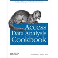 Access Data Analysis Cookbook by Bluttman, Ken, 9780596101220