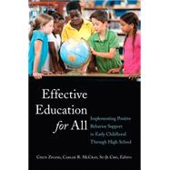 Effective Education for All by Zhang, Chun; McCray, Carlos R.; Cho, Su-je, 9781433121241