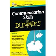 Communication Skills For Dummies by Kuhnke, Elizabeth, 9781118401248