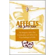 Affects As Process: An Inquiry into the Centrality of Affect in Psychological Life by Jones; Joseph M., 9780881631258
