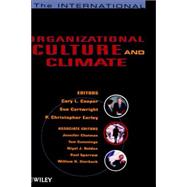The International Handbook of Organizational Culture and Climate by Cooper, Cary; Cartwright, Sue; Earley, P. Christopher, 9780471491262