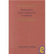 Shakespeare's Legal...,Campbell, John Lord; Collier,...,9781584771265