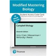 Modified Mastering Biology with Pearson eText -- Access Card -- for Campbell Biology (18-Weeks) by Lisa Urry, Michael Cain, 9780136781271