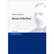 Kleine Schriften by Munzer, Friedrich; Haake, Matthias; Harders, Ann-Cathrin, 9783515101271