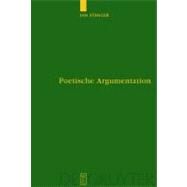 Poetische Argumentation by Stenger, Jan, 9783110181272
