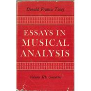 Essays In Musical Analysis (P)(V.3) by Tovey, 9780193151291