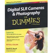 Digital SLR Cameras & Photography for Dummies by Busch, David D., 9781118951293