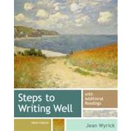 Steps to Writing Well with Additional Readings by Wyrick, Jean, 9781133311294