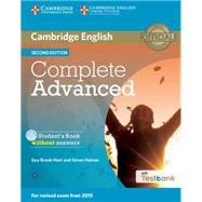 Complete Advanced Student's Book Without Answers + Cd-rom With Testbank by Brook-Hart, Guy; Haines, Simon, 9781107501317