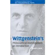 Wittgenstein's  Philosophical Investigations: An Introduction by David G. Stern, 9780521891325