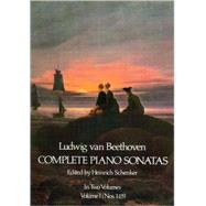 Complete Piano Sonatas, Volume I by Beethoven, Ludwig van, 9780486231341