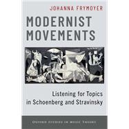 Modernist Movements Listening for Topics in Schoenberg and Stravinsky by Frymoyer, Johanna, 9780197641347