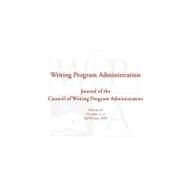 Wpa by Writing Program Administrators Council, 9781602351349