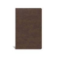 CSB Single-Column Compact Bible, Brown LeatherTouch by CSB Bibles by Holman, 9781087751351