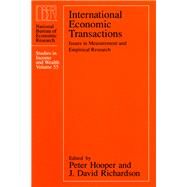 International Economic Transactions by Hooper, Peter; Richardson, J. David, 9780226351353