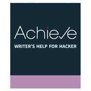 Achieve Writer's Help for...,Hacker, Diana; Bernhardt,...,9781319131357