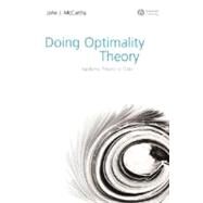 Doing Optimality Theory : Applying Theory to Data by McCarthy, John J., 9781405151368