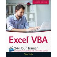 Excel VBA 24-Hour Trainer by Urtis, Tom, 9781118991374