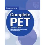 Complete Pet Teacher's Book by Emma Heyderman , Peter May , With Rawdon Wyatt, 9780521741378