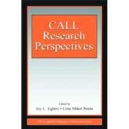Call Research Perspectives by Egbert, Joy L.; Petrie, Gina Mikel; Chapelle, Carol A.; Brander, Birgitte G., 9780805851380