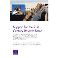 Support for the 21st-Century Reserve Force Insights to Facilitate Successful Reintegration for Citizen Warriors and Their Families by Werber, Laura; Schaefer, Agnes Gereben; Osilla, Karen Chan; Wilke, Elizabeth; Wong, Anny; Breslau, Joshua; Kitchens, Karin E., 9780833081384