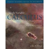 Student Resource Manual for Single Variable Calculus by Gervasi, Jeffrey M., 9780763791391