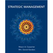 Strategic Management Concepts by Carpenter, Mason; Sanders, Gerry, 9780132341400