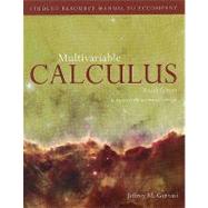 Student Resource Manual for Multivariable Calculus by Gervasi, Jeffrey M., 9780763791414