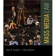 Mass Media Law by Pember, Don; Calvert, Clay, 9780077861421