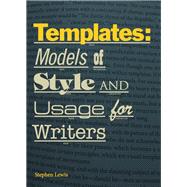 Templates by Lewis, Stephen, 9781554811427