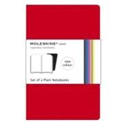 Moleskine Volant Notebook (Set of 2 ), Extra Small, Plain, Red (2.5 x 4) by Unknown, 9788862931427