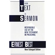 From Text to Sermon by Best, Ernest, 9780567291431