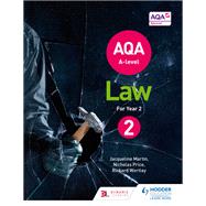 AQA A-level Law for Year 2 by Jacqueline Martin; Richard Wortley; Nicholas Price, 9781510401440
