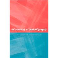 Dictionary of Lexicography by Hartmann,R. R. K., 9780415141444