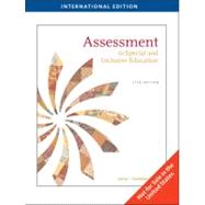 Assessment: In Special and Inclusive Education by SALVIA/YSSELDYKE/BOLT, 9781439041444