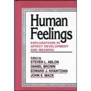 Human Feelings: Explorations in Affect Development and Meaning by Ablon; Steven L., 9780881631449
