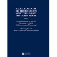 Nachschlagewerk Des Reichsgerichts  Gesetzgebung Des Deutschen Reichs by Schubert, Werner; Glckner, Hans Peter, 9783631641453