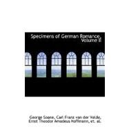 Specimens of German Romance by Soane, George, 9780559381454