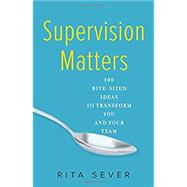 Supervision Matters by Sever, Rita, 9781631521454