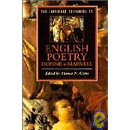 The Cambridge Companion to English Poetry, Donne to Marvell by Edited by Thomas N. Corns, 9780521411479