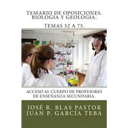 Temario de oposiciones Biologa y Geologa / Topics for oppositions Biology and Geology by Pastor, Jose Ramon Blas; Teba, Juan Pablo Garcia, 9781507601501
