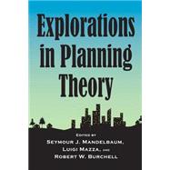 Explorations in Planning Theory by Mazza,Luigi, 9780882851549