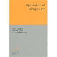 Application of Foreign Law by Esplugues, Carlos; Iglesias, Jose Luis; Palao, Guillermo, 9783866531550