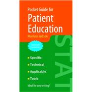 Pocket Guide for Patient Education by Jackson, Marilynn, 9780763741556