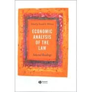 Economic Analysis of the Law Selected Readings by Wittman, Donald A., 9780631231578