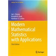 Modern Mathematical Statistics with Applications by Jay L. Devore , Kenneth N. Berk , Matthew A. Carlton, 9783030551582