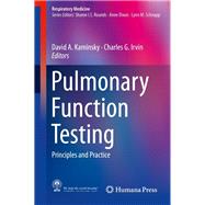Pulmonary Function Testing by Kaminsky, David; Irvin, Charles G., 9783319941585