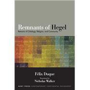 Remnants of Hegel by Duque, Felix; Walker, Nicholas, 9781438471587